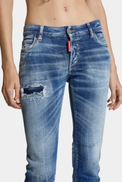 Medium Small Hole Wash Medium Waist Jennifer Jeans