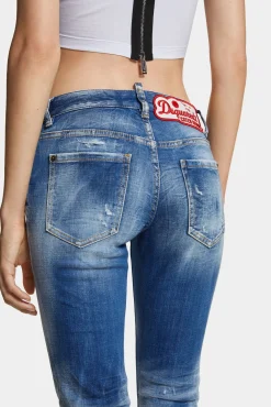 Medium Small Hole Wash Medium Waist Jennifer Jeans