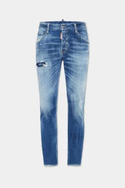 Medium Small Hole Wash Skater Jeans