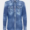 Medium Wash Classic Western Shirt