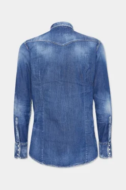 Medium Wash Classic Western Shirt