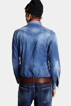 Medium Wash Classic Western Shirt