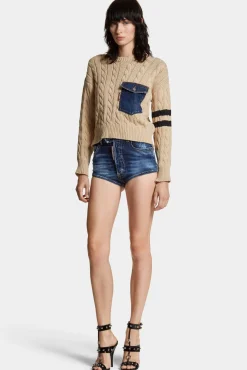 Medium Wash Hot Pant