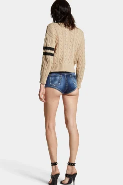 Medium Wash Hot Pant