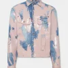 Pink Latex Wash Lee Jean Jacket