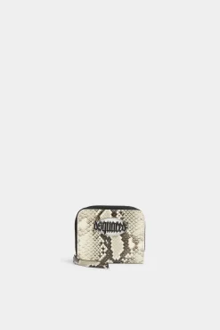 Python Gothic Dsquared2 Leather Zip Wallet