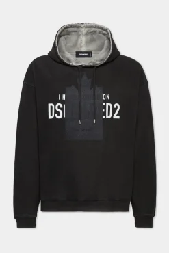 Spray Dyed Relax Fit Crush Hoodie