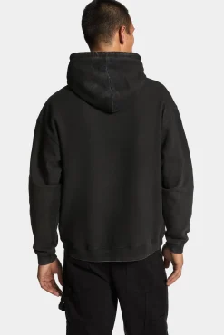 Spray Dyed Relax Fit Crush Hoodie