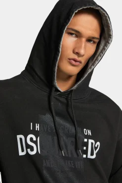 Spray Dyed Relax Fit Crush Hoodie