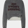 Spray Dyed Round Rib Crewneck Sweatshirt