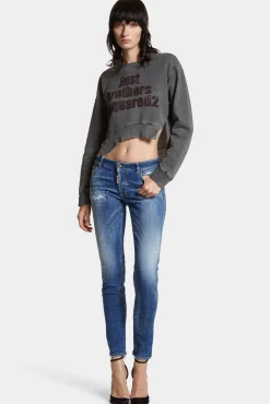 Spray Dyed Round Rib Crewneck Sweatshirt