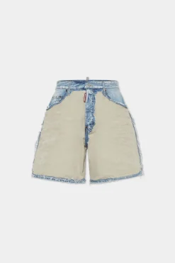 Super Ripped Mixed Boxer Jean Shorts