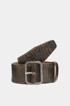Vintage Buckle Scallop Belt