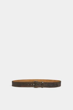 Vintage Buckle Scallop Belt
