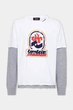 Washed And Destroyed Invicta Long Sleeved T-Shirt