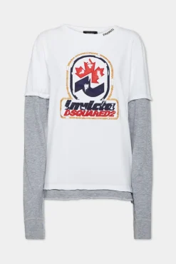 Washed And Destroyed Invicta Long Sleeved T-Shirt