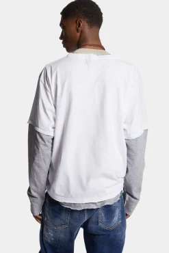 Washed And Destroyed Invicta Long Sleeved T-Shirt