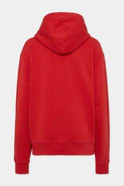 Washed And Destroyed Just Right Fit Hoodie