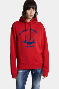 Washed And Destroyed Just Right Fit Hoodie