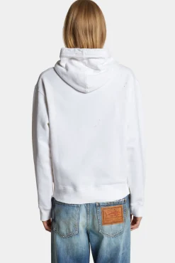 Washed And Destroyed Just Right Fit Hoodie