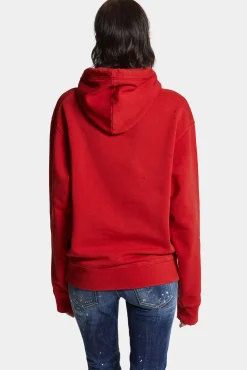 Washed And Destroyed Just Right Fit Hoodie