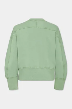 White Fade Dean Fit Handwritten Logo Sweatshirt