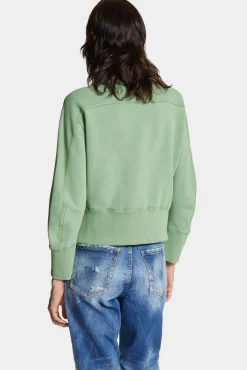 White Fade Dean Fit Handwritten Logo Sweatshirt