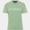 White Fade Just Right Fit Handwritten Logo T-Shirt