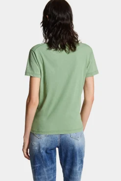 White Fade Just Right Fit Handwritten Logo T-Shirt