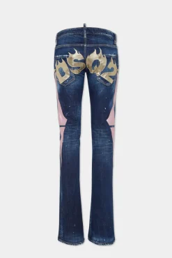 Wrestlermania Wash Sharpei Flared Bootcut Jeans